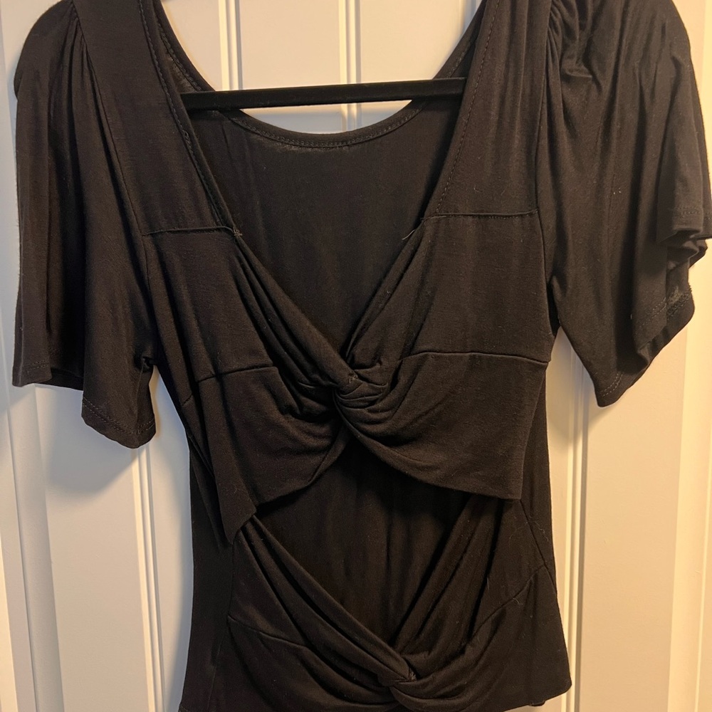 Open Back Basically Black Top